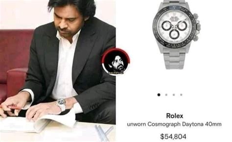 pawan kalyan rolex watch name|Social Media Trolling On Pawan Kalyan's Watch .